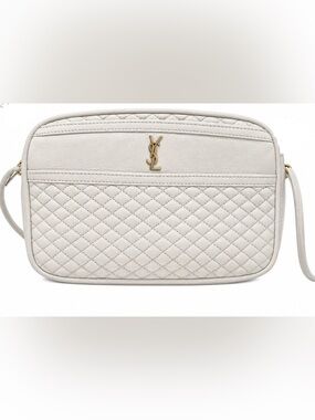 Saint Laurent Quilted Monogram Victoire Camera Bag